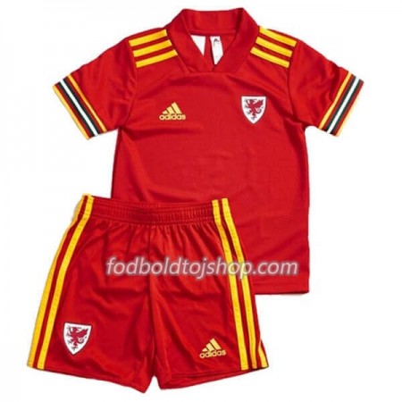 Wales Børn Hjemme Fodboldsæt Euro 2020 S/S (+ Korte bukser)